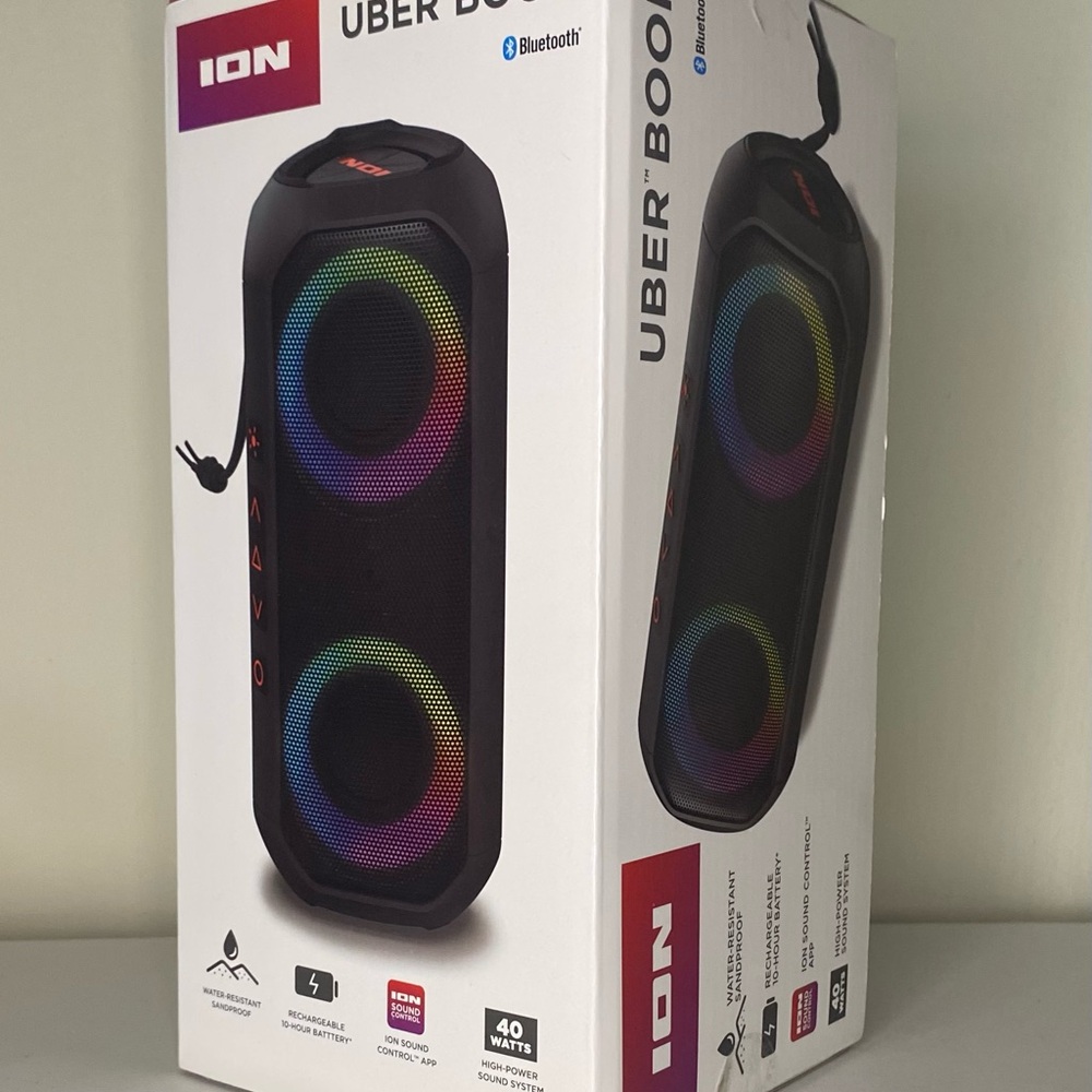 Black Portable Bluetooth Speaker with Superior Audio Quality